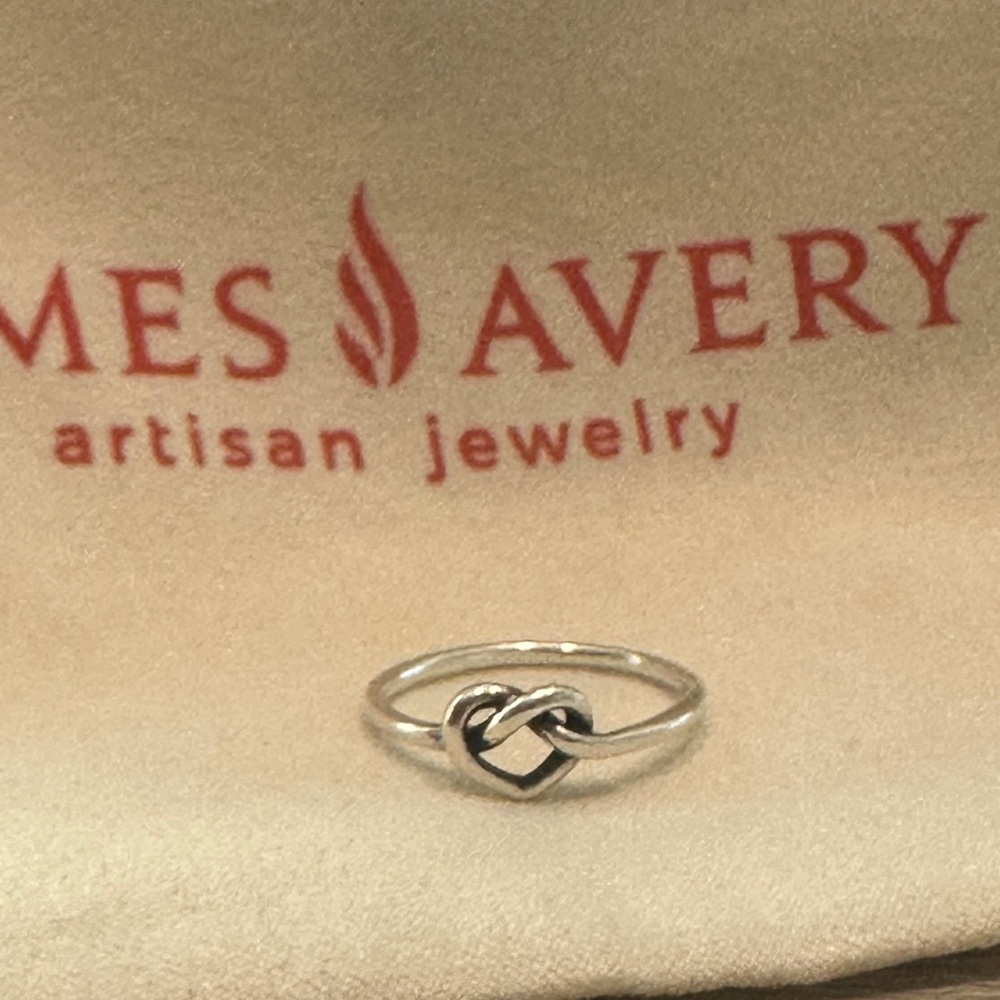 James Avery Silver Eternity Love Knot Ring